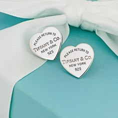 Guaranteed 100% Authentic Return To Tiffany & Co Earrings This Mini Size Was Recently Retired By Tiffany So Is Very Hard To Find. 0.40" Diameter With Original Backing. Excellent Condition With No Scratches, Dings Or Dents. Teal Box & Ribbon Included. Tiffany Stud Earrings, Return To Tiffany Earrings, Tiffany's Jewelry, Tiffany And Co Earrings, Tiffany Co Earrings, Gifts For Myself, Tiffany Earrings, Return To Tiffany, Box Ribbon