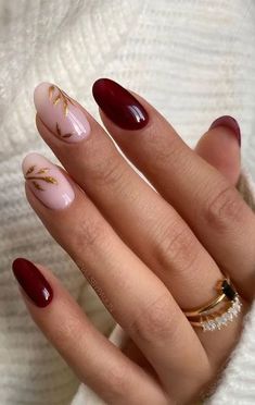 30+ Fall Nail Art Ideas and Smokin' Autumn Colors 2024 - HubPages Kutek Disney, Wine Nails, November Nails, Summer Nail Art, Valentine Nails, Art Magic, Smink Inspiration, Burgundy Nails, Thanksgiving Nails