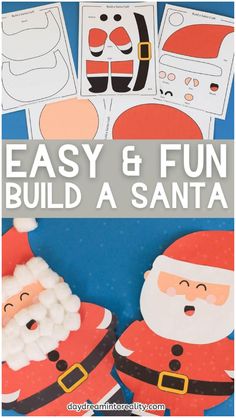 an easy and fun santa craft for kids to make