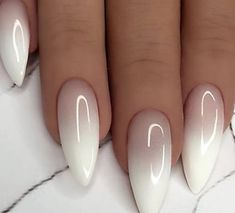 Ombre Nail Polish, Colorful Nails, Her Nails, Ombre Nail Designs, White Nail, Dream Nails, Classy Nails, Fancy Nails