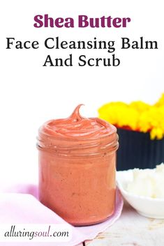 Face Cleansing Balm Recipe, Shea Butter Face Moisturizer Diy, Diy Cleansing Balm Recipe, Diy Antiaging Skincare, Diy Herbal Face Cleanser, Diy Facial Moisturizer Shea Butter, Aloe Vera Face Moisturizer, Get Rid Of Acne Fast, Shea Butter Face Cream