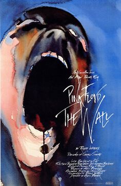 an advertisement for pink floyd's new album, the waik is shown in this painting