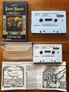 two cassettes, one with the title's artwork on it and another with an album