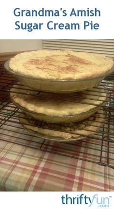 three pies stacked on top of each other