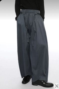 Japan Fashion, Wide Leg Trousers, Clothing Brand, Casual Pants, Work Wear, Wide Leg, Trousers, My Style, Navy