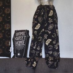 100% Polyester Soft Pajama Bottoms In Jogger Style. Has Any Elastic Waist With A Drawstring In New Condition No Pockets, Ultra Comfortable Witch Pajamas, Halloween Pj Pants, Goth Pajamas, Mermaid Pajamas, Cartoon Pajamas, Nightmare Before Christmas Shirts, Silk Pjs, Pajama Costume, Christmas Pajama Pants