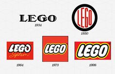 some logos that are designed to look like they have been made in legos and the name