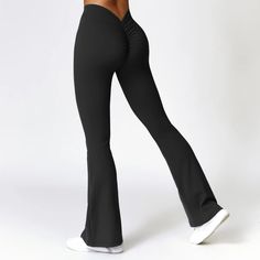 V-Shaped Hip Yoga Pants Flare Leggings Women High Waist Wide Leg Pants Women Gym Fitness Sports Flared Pant Dance Trousers Yoga Flare Pants, Yoga Pants Flare, Hip Raises, Denim Clothing, Legging Sport, Yoga Pants Women, Bell Bottom Pants, Flare Trousers, Flare Leggings