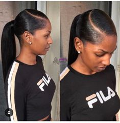 Black Hair Updo Hairstyles, Straight Ponytail, Hair Summer