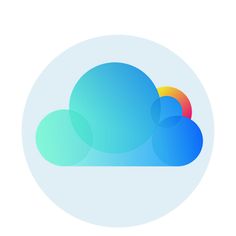 the cloud icon is shown on a white background