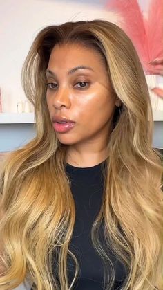 LUNA DIRTY BLONDE WIG 180% DENSITY WAVY LACE FRONT WIGS HD LACE Hairvivi Wigs, Wavy Lace Front Wigs, Black Hair Inspiration, Blonde Wigs, Wavy Wigs, Glueless Wigs, Honey Blonde Hair, Hair Advice, Playing With Hair