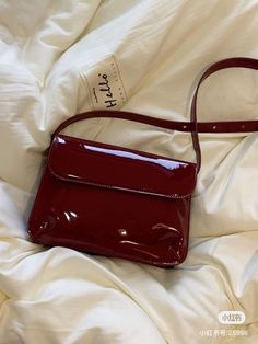 Fancy Bags, Pretty Bags, Red Aesthetic, Cute Bags, Square Bag, A Bag, Fashion Bags, Fashion Inspo, Crossbody Bag