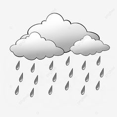 a cloud with rain drops on it, clouds, weather png and psd