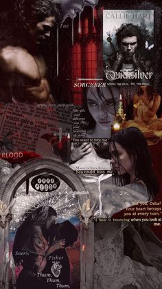 the collage has many different pictures and words on it, including an image of a man