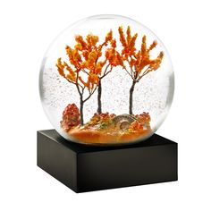 PRICES MAY VARY. Unique snow globe design with exquisite attention to detail adds playful and timeless beauty to your home decor. Each water globe is individually crafted from start to finish: hand-blown glass, hand-cast and hand-painted scenes. Autumn features brilliant fall foliage in a quiet natural setting. Red and gold flitter swirls throughout. Attached resin base is piano black with a matte finish. Glass globe has 4" diameter and fits nicely in the hand. Overall dimensions: 4.5" x 4" x 4" Nostalgic Meaning, Unique Snow Globes, Autumn Snow, Globe Collection, Ballerina Gift, Snow Gloves, Water Globes, Stone Bridge, Color Swirl