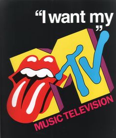 the rolling stones'i want my tv logo