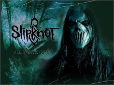 an image of a creepy face with the words slipknott all hope is gone