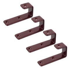 4 Pack Bunk Bed Ladder Hook Replacement Hardware Camper RV Bunk Ladder J Hooks   Features: 【SIZE】1.3x0.78x2.75inch(LxWxH). Inner width: 2.5cm/1inch. Package: 4pcs bunk bed hook and equipped with M3.5*14mm and M4*16mm two sets of screws(total 24pcs screws). There is no expansion screw set, and the buyer needs to buy it himself. Please check the dimensions before buying. 【MATERIAL】Our Hooks are made of heavy duty iron and its anti-slip coating is made of sturdy PVC. Strong enough to hold 110 lbs or more when properly installed. 【FUNCTIONALITY】Our essential hooks will not only keep your towels and robes tidy, and also great for holding tools especially heavy objects such as bicycles, cables, sports equipment, sawhorses, foldable chair, telescoping ladder, garden hoses, snow shovels, etc. Our Rv Ladders For Bunks, Bunk Bed Ladder, Snow Shovels, Ladder Hooks, Rope Ladder, Foldable Chairs, Sports Equipment, Bunk Beds, Headboards For Beds