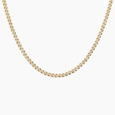 Blake 18 in. Double Curb Chain Necklace - 14K Yellow Gold. Lustrous links overlap in this timeless yet modern chain design that's easily stacked and ready to become your forever staple style. Classic Cuban Link Necklace, Tarnish Resistant, Yellow Gold Tarnish-resistant Cuban Link Necklace, Elegant Cuban Link Necklace With Solid Construction, Tarnish-resistant Yellow Gold Cuban Link Necklace, Classic Yellow Gold Cuban Link Necklace Tarnish Resistant, Modern Necklace With Solid Cuban Link Construction, Classic Tarnish Resistant Yellow Gold Cuban Link Necklace, Classic Tarnish-resistant Yellow Gold Cuban Link Necklace, Classic 14k Gold Cuban Link Necklace With Oval Links