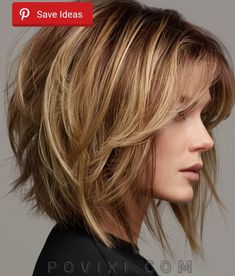 Womens Haircuts Short Layers, Long Bob Shorter In Back, Medium Length Bobs With Bangs, Layer Bob With Bangs, Haircut 2024 Trends, Shoulder Length Bob Haircut With Bangs, Short Cut With Layers, Shoulder Length Hair Bob