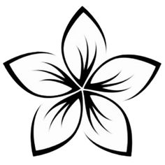 a black and white flower on a white background