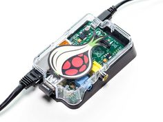 the raspberry board is connected to an external hard drive