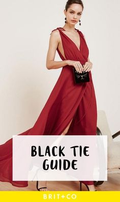 The perfect black tie guide for women. Black Tie Wedding Shoes, Red Dress For Black Tie Event, Hair Do For Black Tie Event, Black Tie Event Couple Outfit, Black Tie Red Dress, Black Tie Wedding Guest Dress Black Women, Black Tie Wedding Looks, Ladies Black Tie Outfits, What Is Black Tie Attire