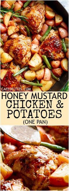 honey mustard chicken and potatoes one pan dinner