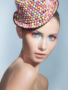 pastel-rainbow-makeup Make Carnaval, Rainbow Eyeshadow, Pastel Makeup, Eyeshadow Collection, Rainbow Sherbet, Rainbow Makeup