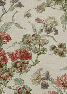 an image of a flower pattern on fabric