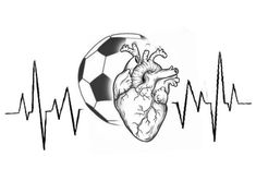 Soccer Ball With Angel Wings Tattoo, Soccer Heart Tattoo, Tattoo Football Soccer, Tattoo T Shirt Design, Football Tattoo Designs Soccer, Heart Soccer Ball, Be Logo, Brother And Sister Tattoo Ideas, Tattoo T