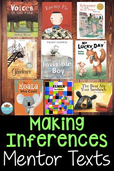 some books are shown with the title making differences mentor texts for children to read and use