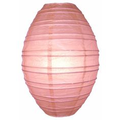 a pink paper lantern on a white background