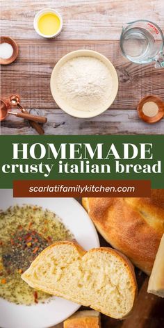 homemade crusty italian bread is the perfect side dish for any meal