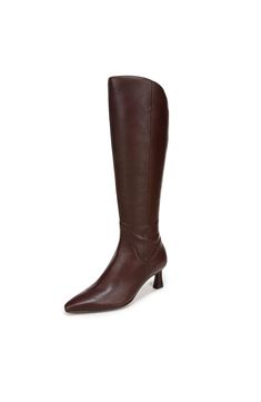 PRICES MAY VARY. Ultra-comfortable tall dress boots with stitched details Leather upper with 100% recycled polyester upper lining, 35% bio-based sock lining and snip toe Women's kitten heel dressy boots with side zip closure + hidden gore for extra flexibility and Contour+ Comfort technology for a premium fit and all-day comfort experience Non-slip outsole with 2 1/8 inch flared heel for comfortable all day wear 14.17 inch boot height; 14.57 inch calf circumference. Note: Measurements based on s Naturalizer Boots, Dressy Boots, Tall Dress, Brown Boots Women, Chocolate Leather, Tall Dresses, Dress Boots, Tall Boot, Tall Women