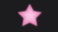 a pink star on a black background