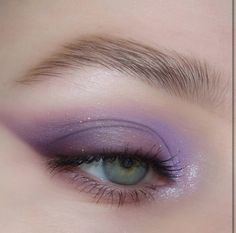 Cute Eye Makeup, Eye Makeup Pictures, Purple Makeup, Purple Eyeshadow