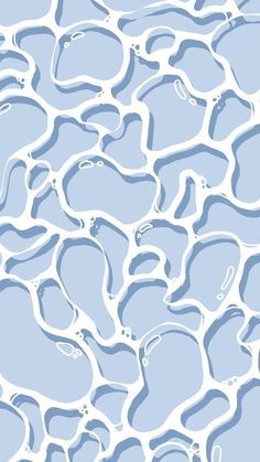 an abstract blue and white background with wavy lines in the shape of bubbles or waves