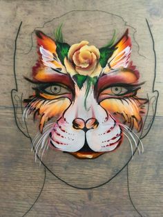 Monkey Face Paint, Kitty Face Paint, Adult Face Painting, Painting Animals, Kids Face Paint, Painted Faces