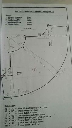 the diagram shows how to make a sewing pattern for a dress or top with an attached skirt