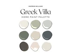 the color scheme for greek villa home paint palette