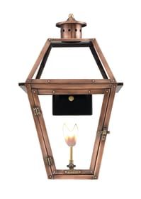 an old - fashioned lantern with a candle inside is isolated on a white background for use as a wall light