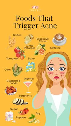 Food alone doesn’t cause acne. Your genes, lifestyle, and what you eat all play a role in the condition. But some foods may make it worse, while others help your skin stay healthy. Scientists need to do more research to know how specific foods really affect the condition. But they have looked at a few possible triggers so far. Read on to learn about how to achieve clear skin by reducing inflammation and more.