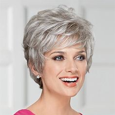 Short Blonde Wig with Bangs Blonde Mix Brown Wigs for White Women Natural Fluffy Synthetic Hair Womens Wigs 2024 - $16.49 Short Blonde Pixie Cut, Blond Ombre, Textured Layers, Natural Hair Wigs, Grey Wig, Cosplay Hair, Wig Short, Natural Wigs, Blonde Pixie Cuts