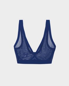 Deep Ocean Mesh Bralette Sheer Bralette, Mesh Bra, Deep Ocean, Ocean Blue, Blue Ocean, Mesh Fabric, Timeless Style, Fall Fashion, Sleek Design