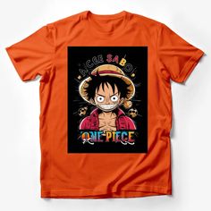 One Piece Anime T-Shirt, Luffy Ace Sabo Graphic Tee, Unisex Manga Shirt, Colorful Pirate Design, Fan Gift Male T-Shirt Custom graphic T-Shirt.Customize your color One Piece Anime, Male T Shirt, Custom Shirts, Graphic Tshirt, Graphic Tees, One Piece, Anime, T Shirt, Color