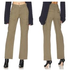 Superdown Adina Cargo Pant - Olive Green 100% Cotton Hand Wash Zip Fly With Button Closure 6-Pocket Styling Structured Twill Fabric Never Worn, New $80 Retail Yes We Bundle! We Cannot Advise On Sizing Or Fit, Thank You White Fox Boutique Maniere De Voir Meshki 8616 (Cr14) Fox, White Fox Boutique, Olive Green Color, White Fox, Cargo Pant, Twill Fabric, Olive Green, Pant Jumpsuit, Pants For Women