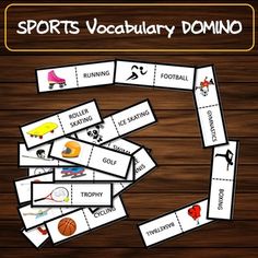 sports vocaulary domino game