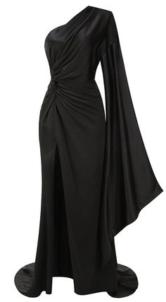 One Shoulder Draped Maxi Dress Black -

Color: Black
One shoulder design
Long sleeve / Sleeveless
Draped design
Mermaid design
Length: Maxi

Style: summer dress, summer outfit, party dress, evening gowns, girly summer outfits, chic dress to impress, dress to impress, summer date outfit, 4th of july outfits, july 4th outfits, summer night outfit, summer business casual outfits, black dresses, one shoulder dresses, maxi dresses, evening dresses, draped dresses Black One-shoulder Dress With Draped Sleeves, Black Evening Dress With Draped Sleeves, Formal Black Dress With Draped Sleeves, Dress To Impress Outfits Party Night, Black Dresses With Draped Sleeves For Gala, Black Evening Dress With Draped Sleeves For Party, Black Dress With Draped Sleeves And Asymmetrical Neckline, Fitted Black Dress With Draped Sleeves, Black Draped Fitted Evening Dress