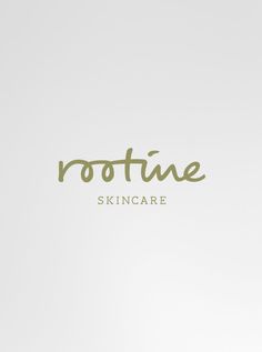 the words root line skin care are written in cursive font on a white background